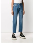 straight-leg cropped jeans