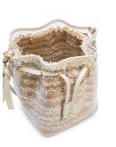 bow-charm drawstring bucket bag