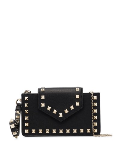 Rockstud clutch bag