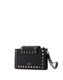 Rockstud clutch bag