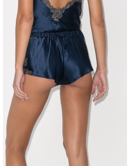 Maison lace-trimmed sleep shorts