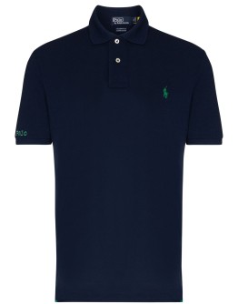 embroidered-logo polo shirt