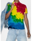 tie-dye polo shirt