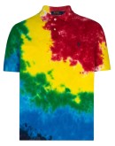 tie-dye polo shirt