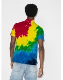 tie-dye polo shirt