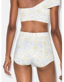 belted floral-print bikini bottoms