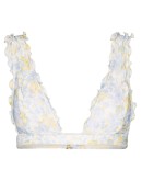 Hi Fri ruffled floral-print bikini top