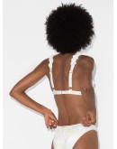Hi Fri ruffled floral-print bikini top