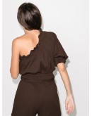 cropped one-shoulder top