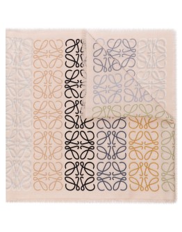 monogram stripe scarf