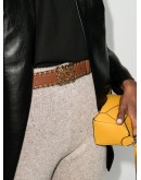 Anagram whipstitch leather belt