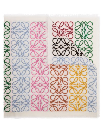 Anagram logo-stripe scarf