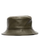 leather bucket hat