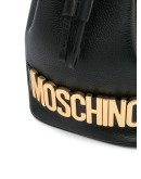 logo plaque bucket bag