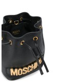 logo plaque bucket bag