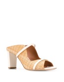 Norah raffia high heel mules