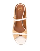 Norah raffia high heel mules