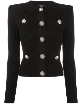 structured shoulders cardigan