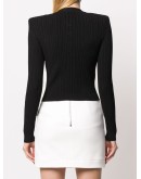structured shoulders cardigan