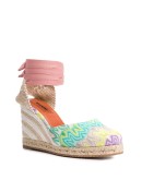 striped wedge heel espadrilles