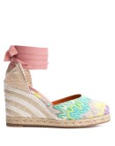 striped wedge heel espadrilles