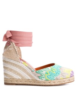striped wedge heel espadrilles