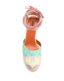 striped wedge heel espadrilles
