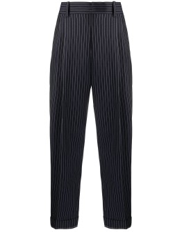 cropped pinstripe trousers