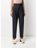 cropped pinstripe trousers