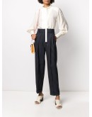 cropped pinstripe trousers