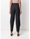 cropped pinstripe trousers