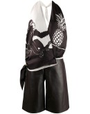 monkey-print top-shorts set