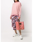 woven logo tote bag