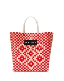 woven logo tote bag