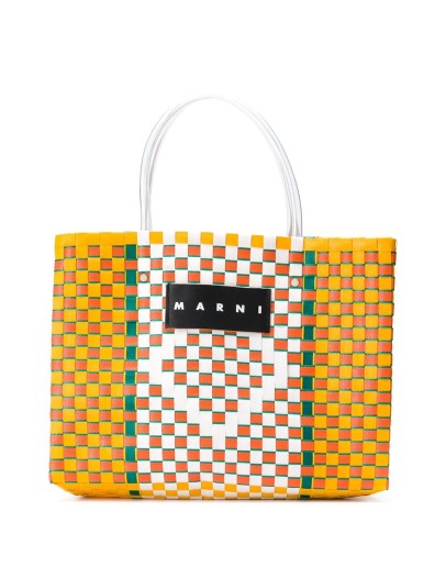 Market woven shopping tote