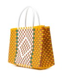 Market woven shopping tote