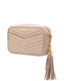 quilted logo shoulder bag