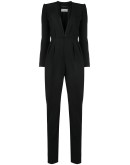 deep V-neck tailored jumpsuit