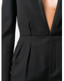 deep V-neck tailored jumpsuit