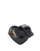 Monogram heart-shaped belt bag
