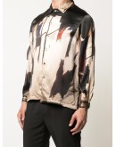 abstract-print boxy-fit shirt