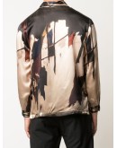 abstract-print boxy-fit shirt