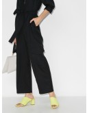 70mm asymmetric leather mules