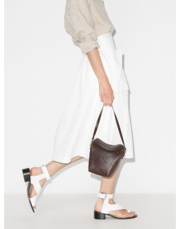 40mm asymmetric leather sandals