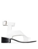 40mm asymmetric leather sandals