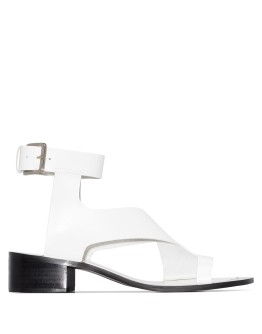 40mm asymmetric leather sandals