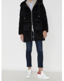 quilted hooded puffer jacket