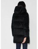 quilted hooded puffer jacket