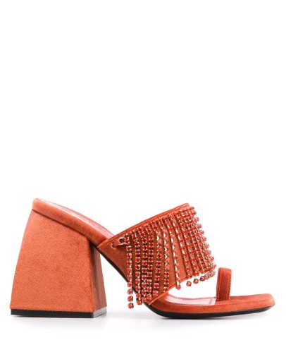 Bulla Preston crystal fringed mules