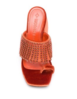 Bulla Preston crystal fringed mules